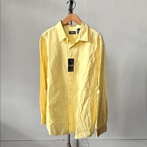 NWT Chaps Cotton Long Sleeve Button Up XXL